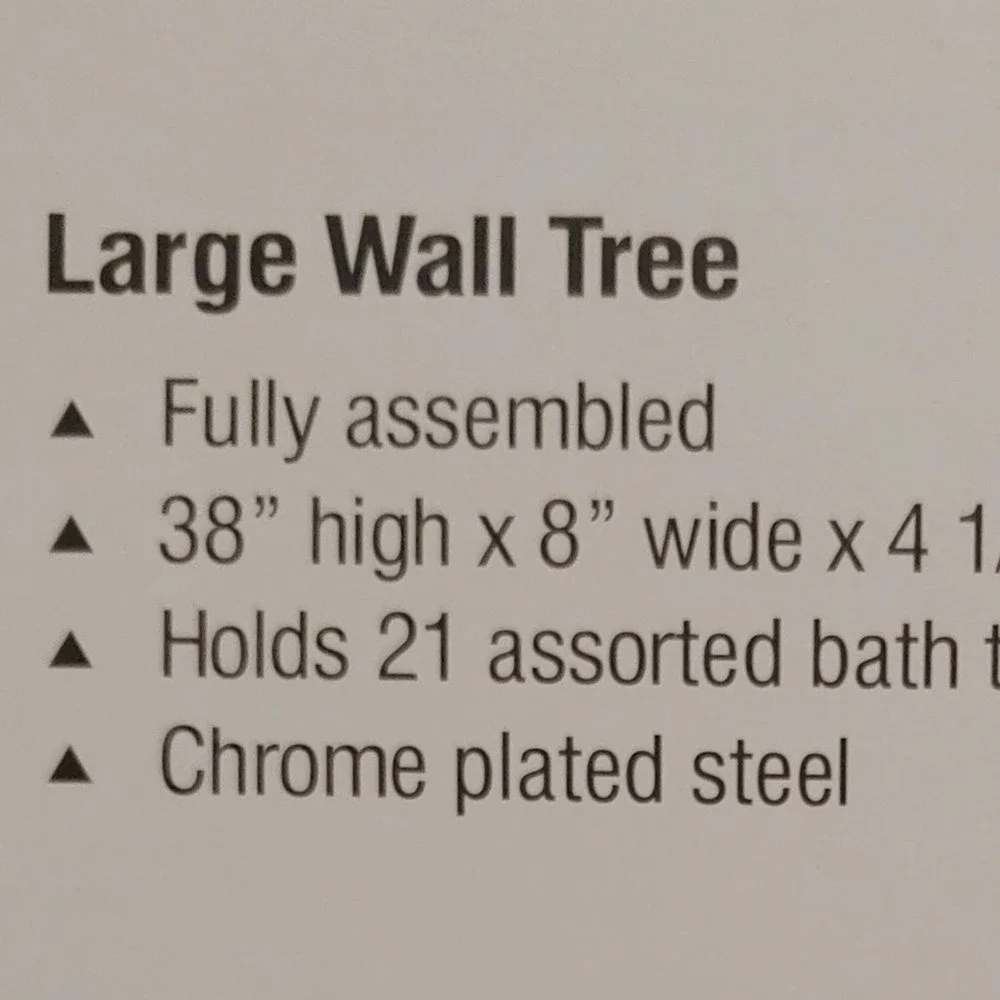 Towel Holder NEW Large Wall Mounted Silver Chrome